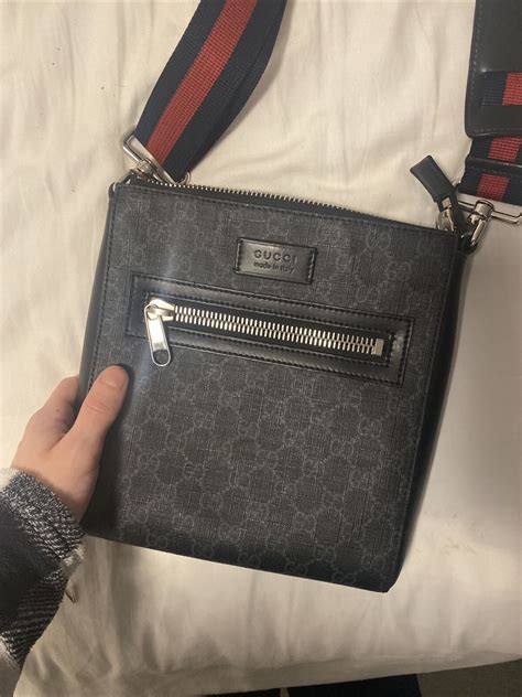 gucci messenger bag authenticity check|gucci unisex messenger bag.